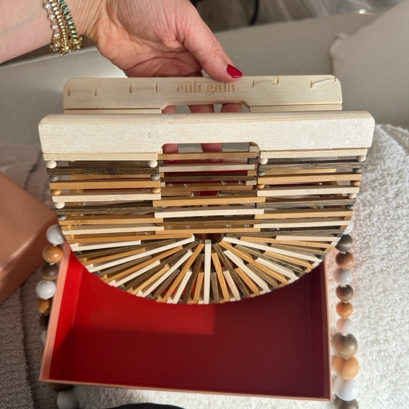 BRAND NEW Cult Gaia Gaias Ark Micro Crossbody in Ash Multi with removable straps - Picture 2 of 5